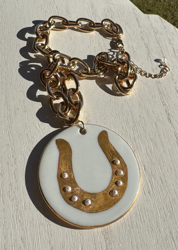 Horseshoe Pendant Necklace