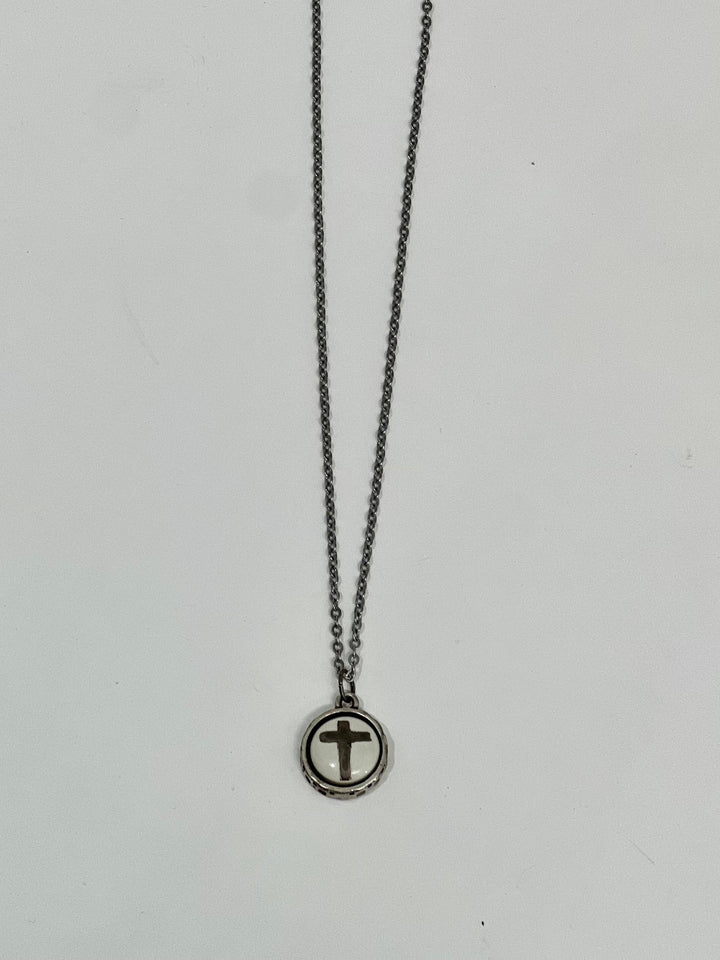 cross, pendant, platinum, necklace, bezel