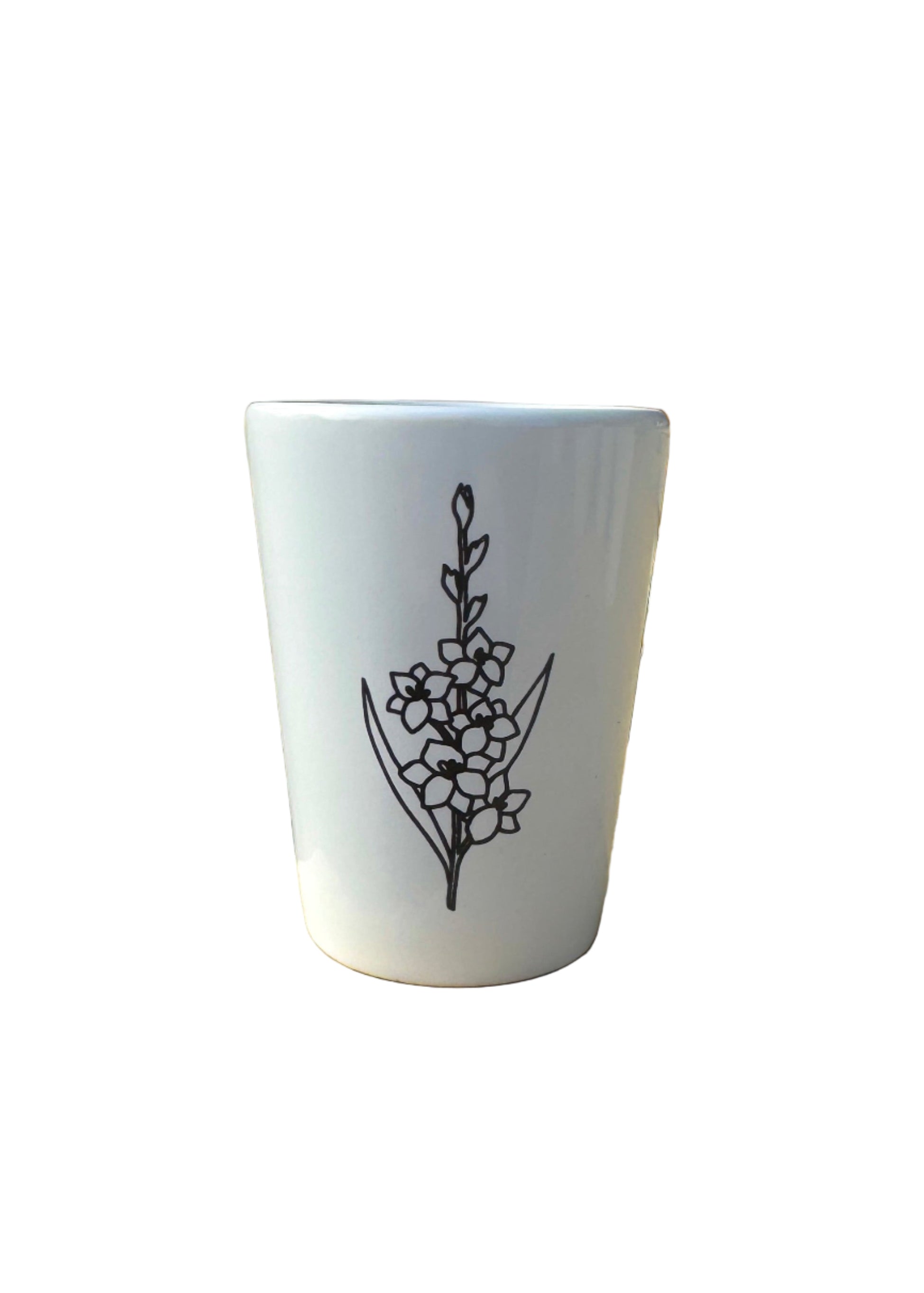 Shot Glass December Birth Flower