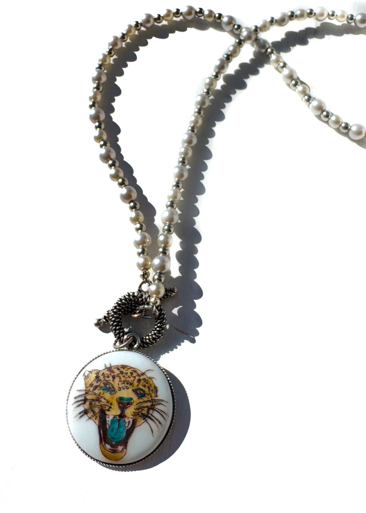 Jaguar Necklace Pendant Game Day Jewelry Mascot