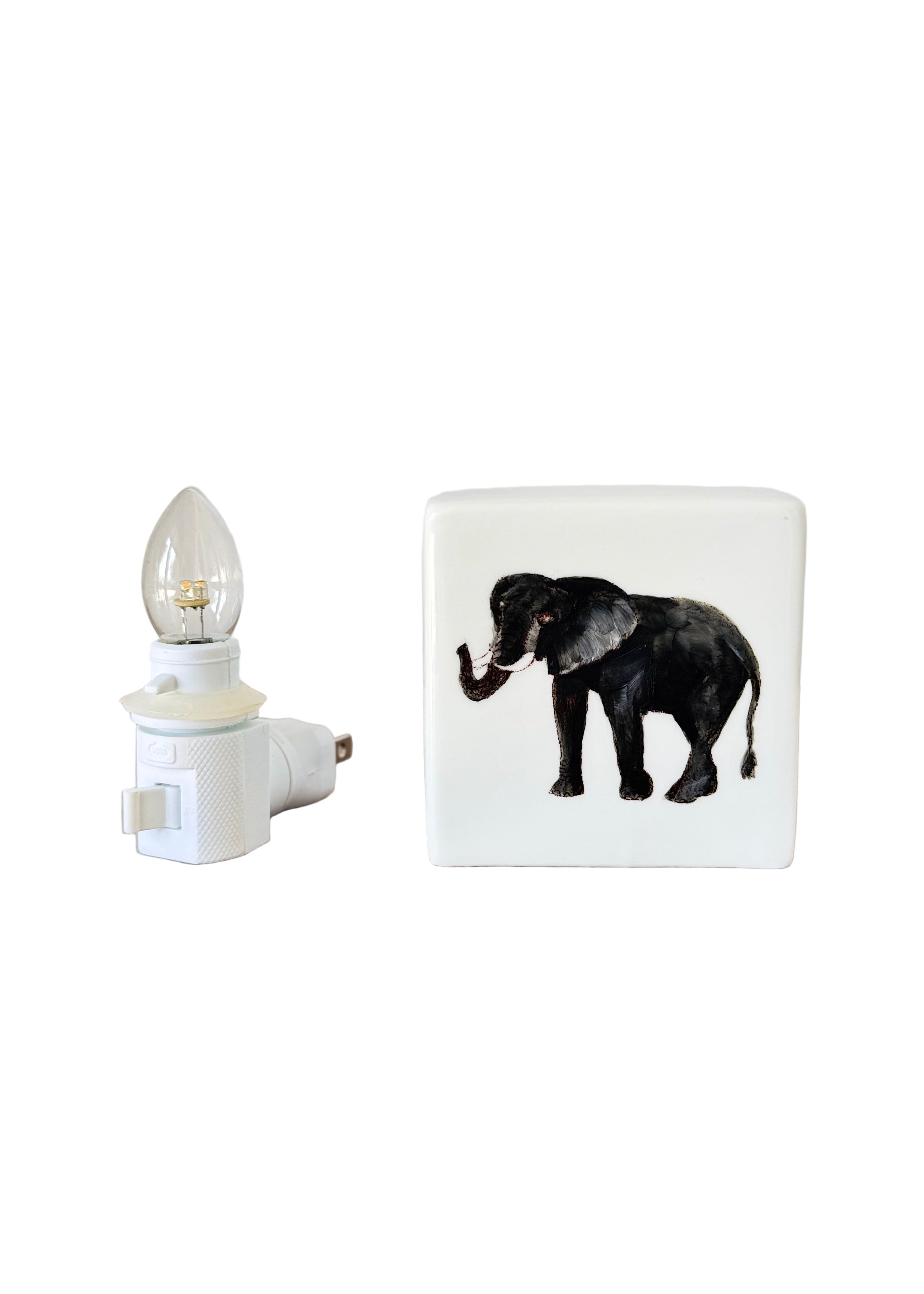 Elephant Alabama Porcelain Nightlight