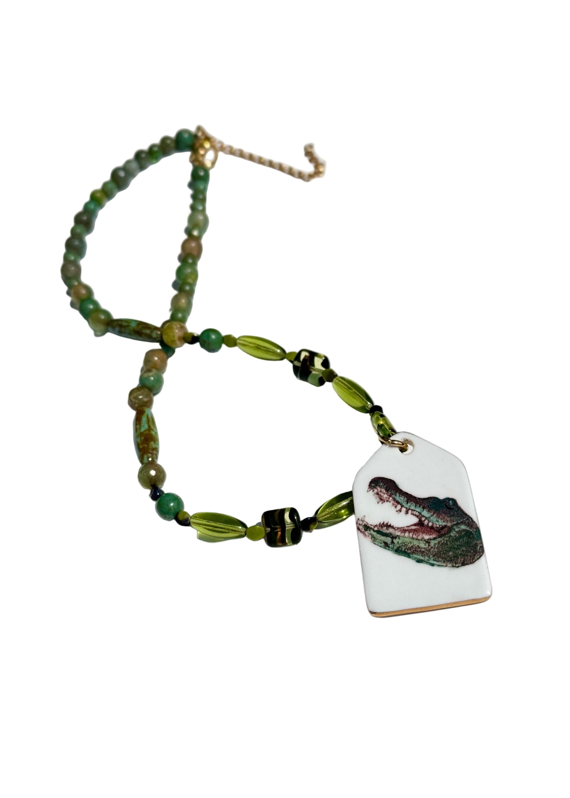 Gator Game Day Necklace – Mascot Football Jewelry