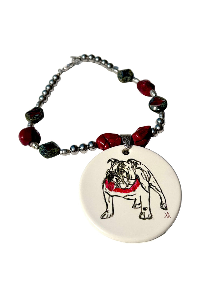 Georgia Bulldog Choker Necklace