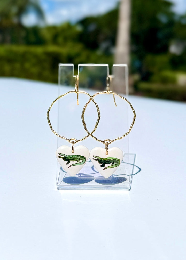Gator Gameday Hoop Earrings