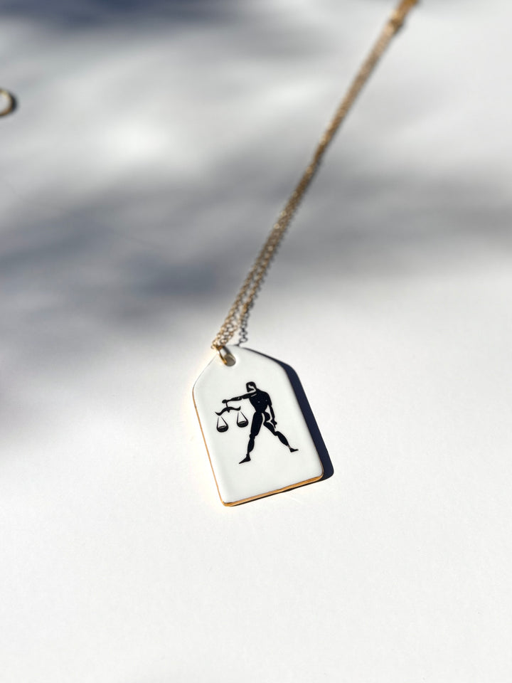 Zodiac Necklace, Libra Necklace, Zodiac Jewlery