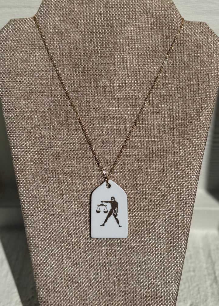 Zodiac Necklace, Libra Necklace, Zodiac Jewlery