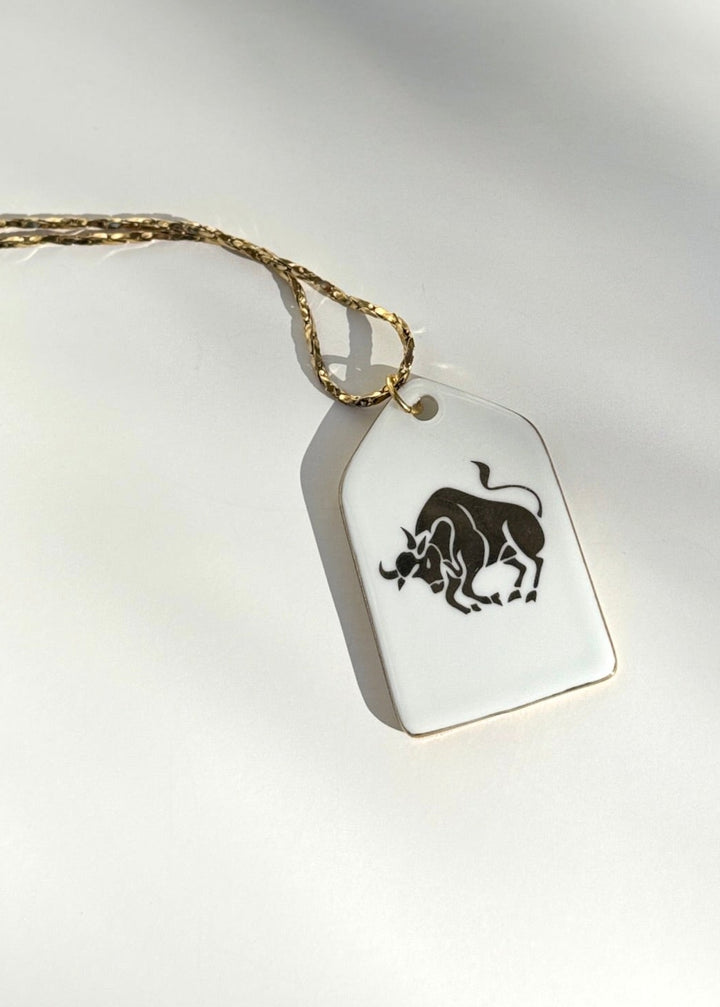 Zodiac Necklace, Taurus Necklace, Zodiac Jewlery