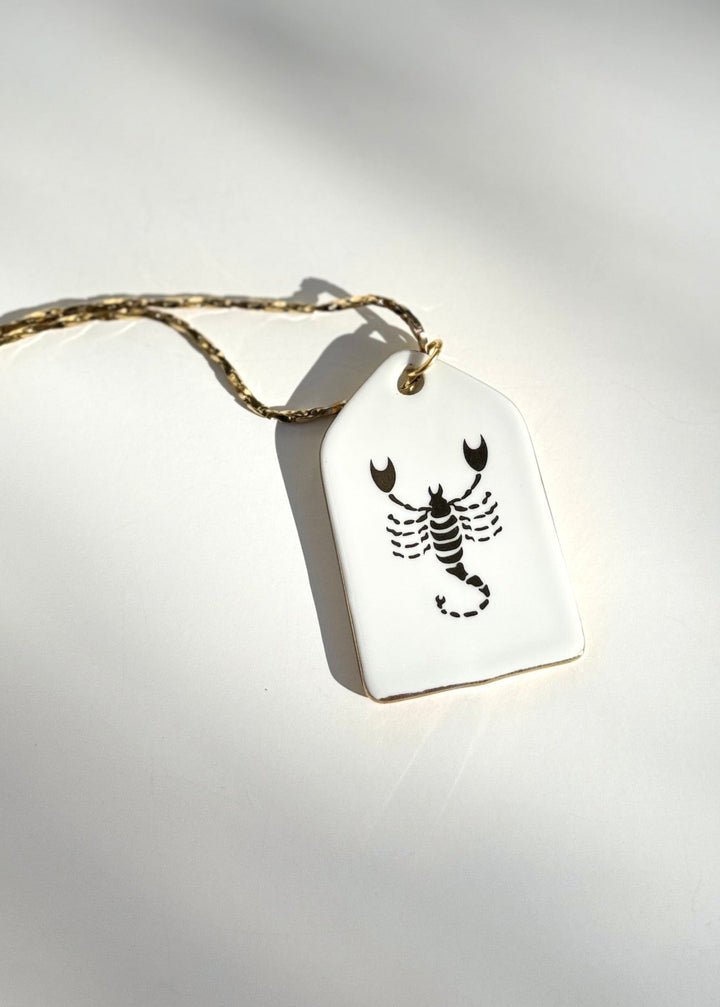 Zodiac Necklace, Scorpio Necklace, Zodiac Jewlery