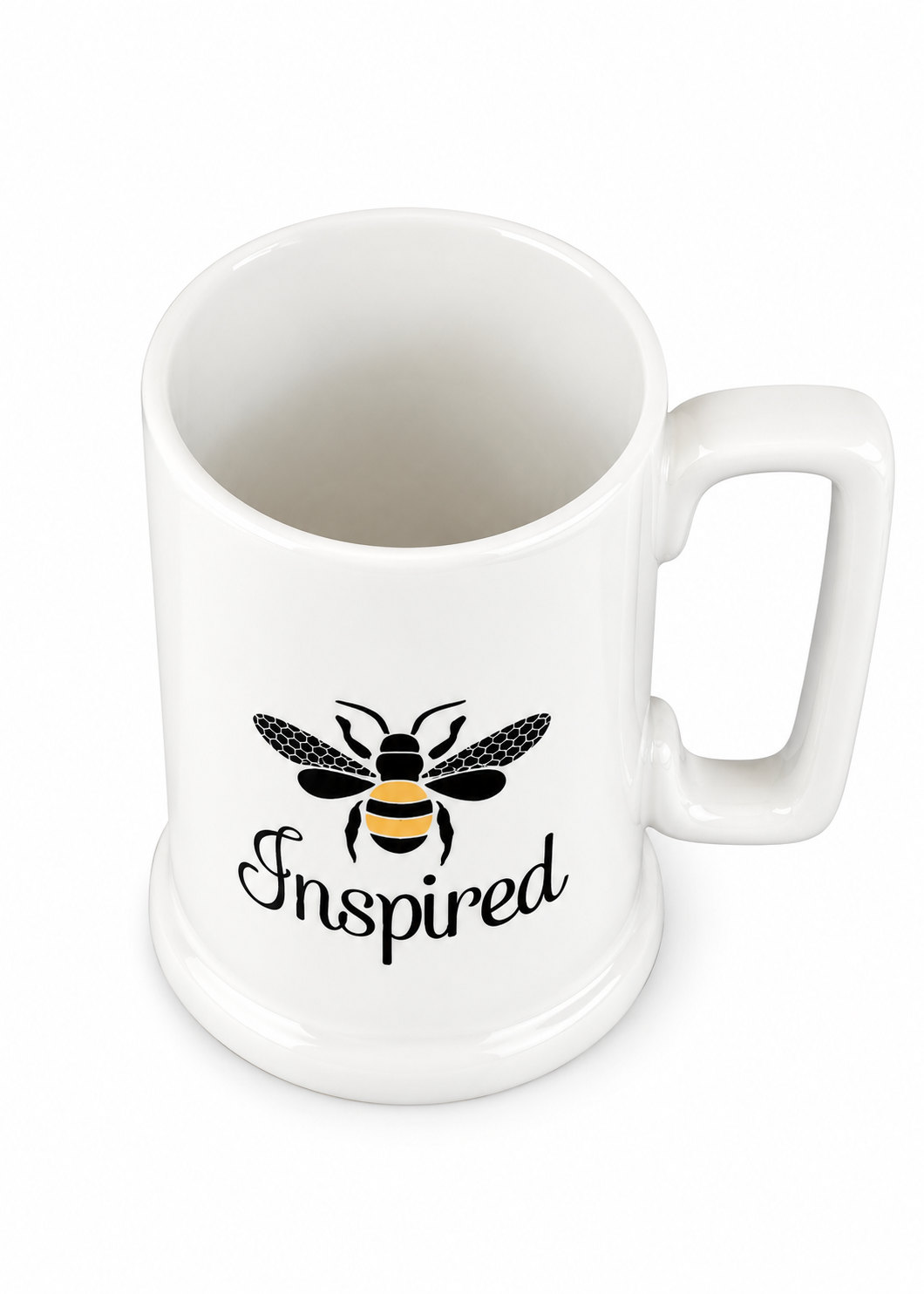 Hand-Painted Inspired Bee Porcelain Mug