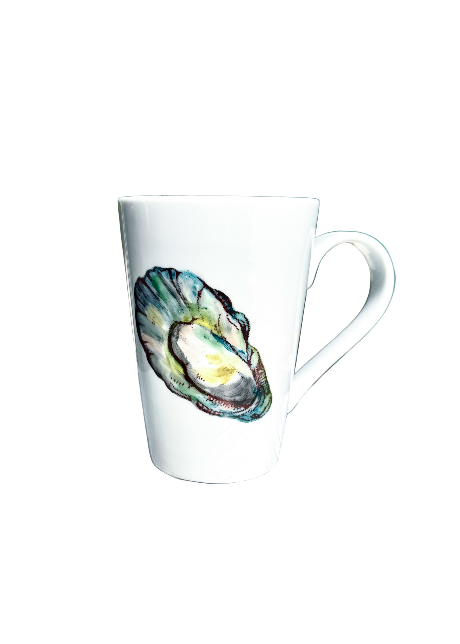 Oyster Shell Porcelain Mug Coffee Tea