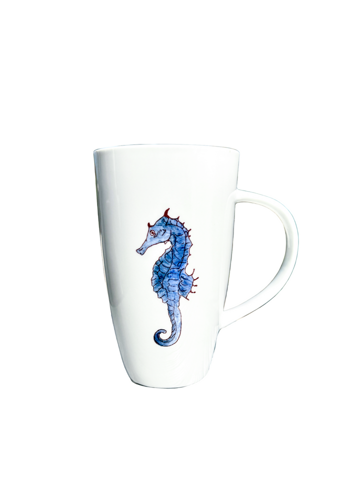 Coastal Blue Seahorse Mug