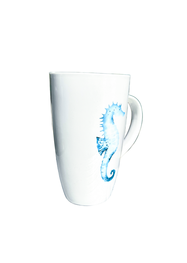 Coastal Blue Seahorse Mug
