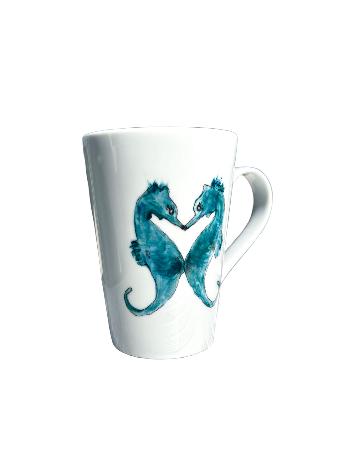 Coastal Seahorses Mug in Teal