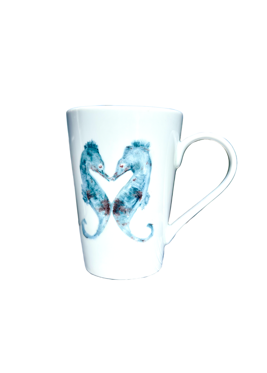 Coastal Seahorses Mug in Blue