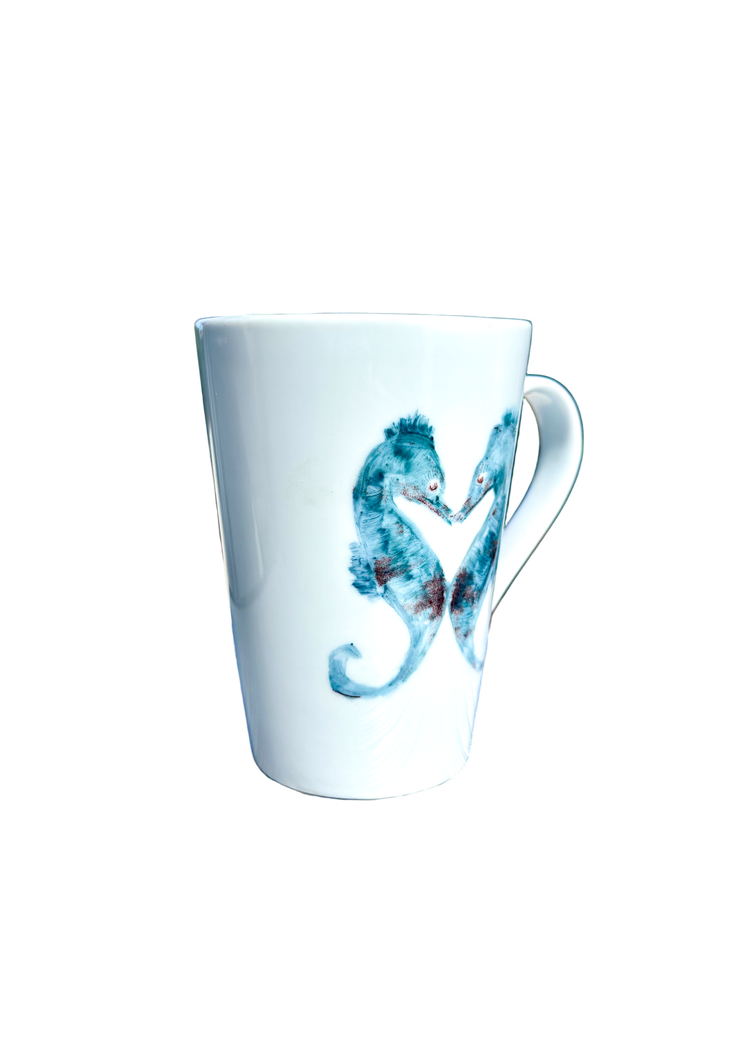 Coastal Seahorses Mug in Blue