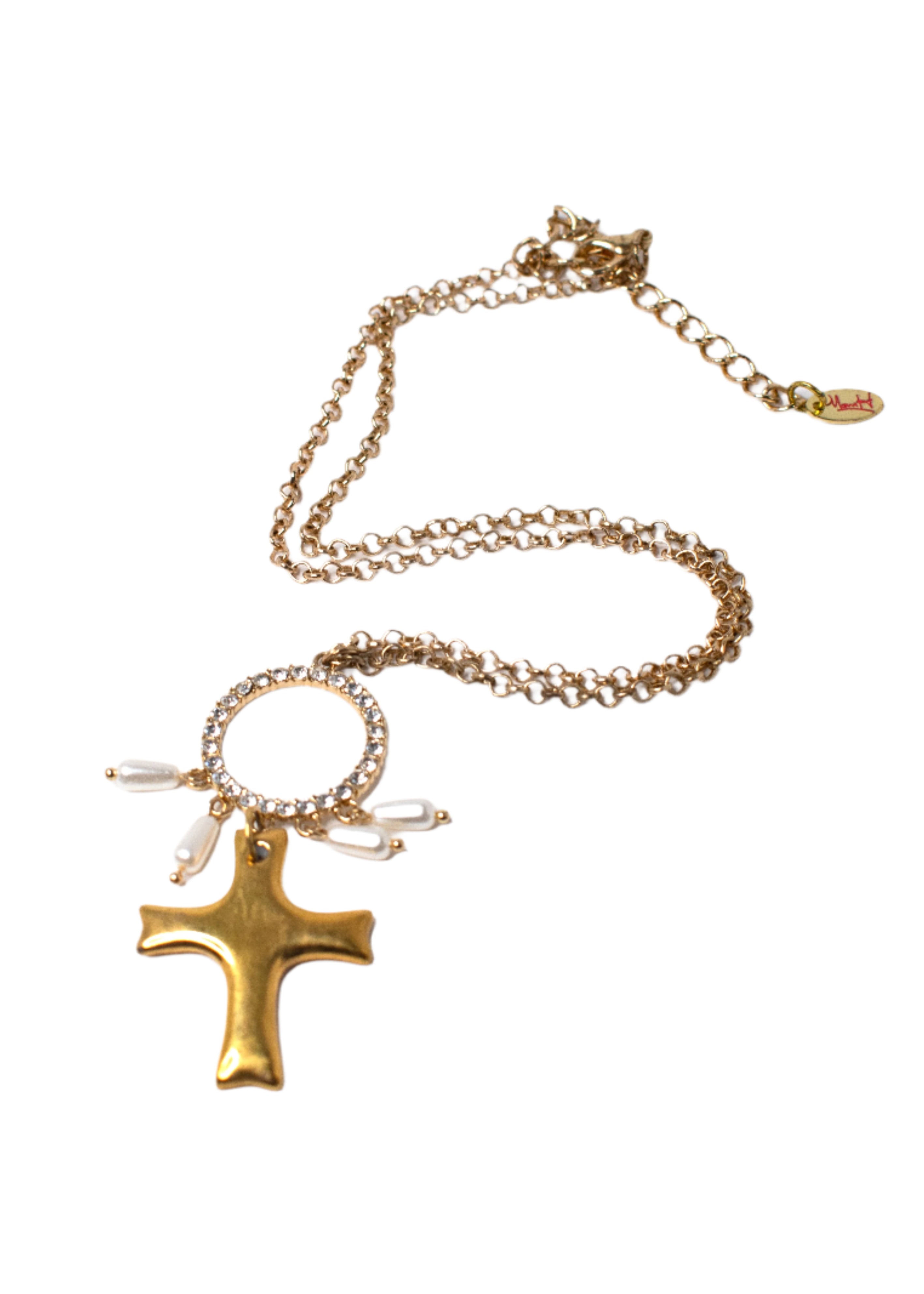 Cross Necklace Gold Chain Charms