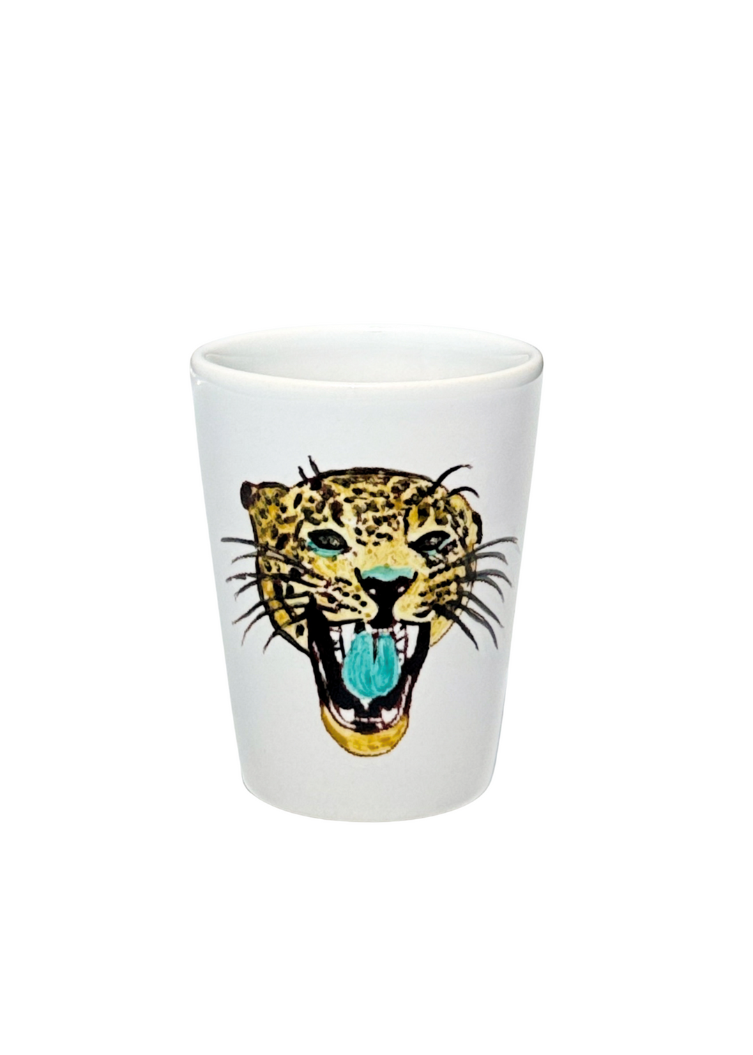 Game Day Jaguar Head Shot Glass