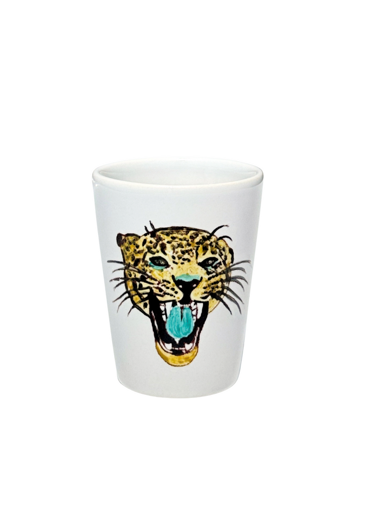 Game Day Jaguar Head Shot Glass