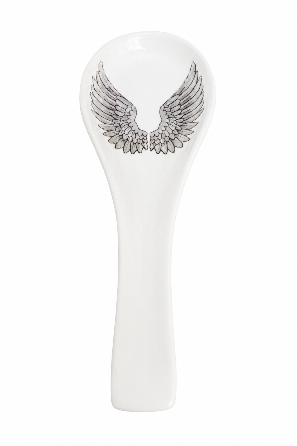Angel Wings Porcelain Spoon Rest – Hand-Painted Kitchen Keepsake