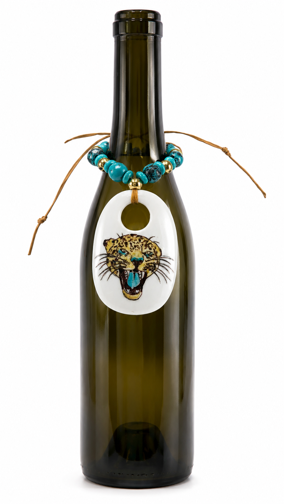 Jaguar “Thanks for Hosting” Porcelain Wine Bottle Tag