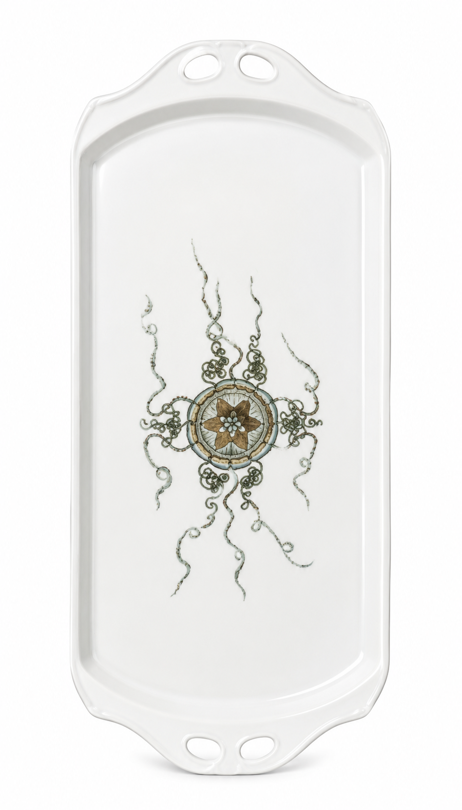 Porcelain Serving Platter – Elegant Charcuterie Tray for Entertaining