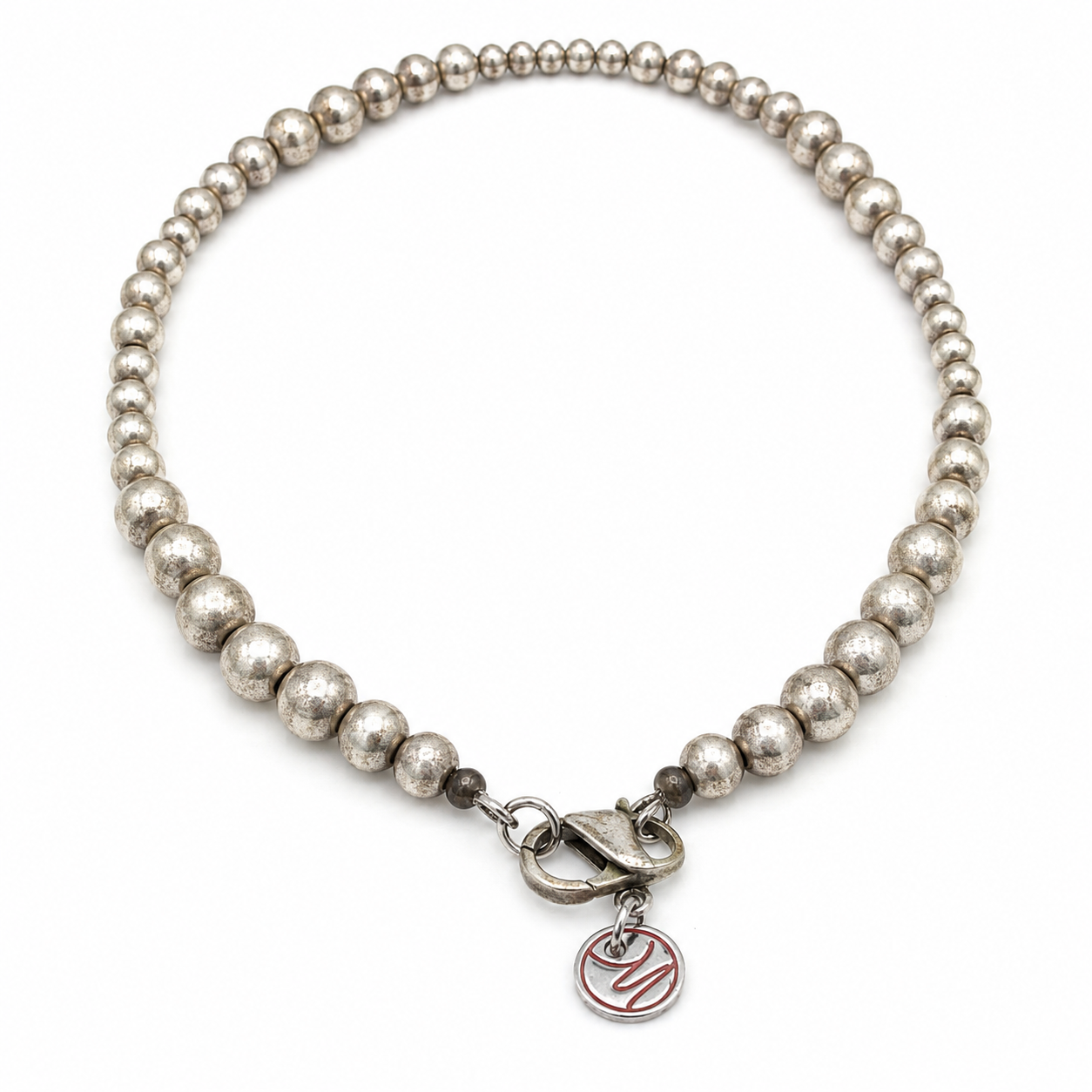 Handcrafted Silver Cross Statement Beaded Necklace | Artisan Christian Jewelry