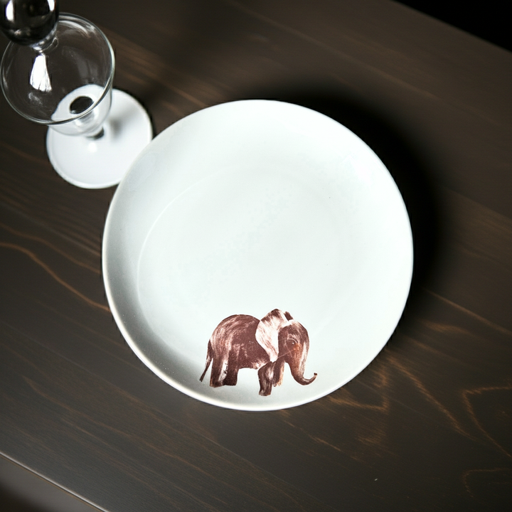 Alabama Elephant 8 " Porcelain Serving Plate