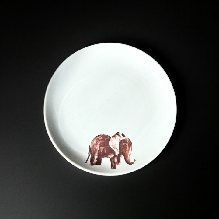 Alabama Elephant 8 " Porcelain Serving Plate