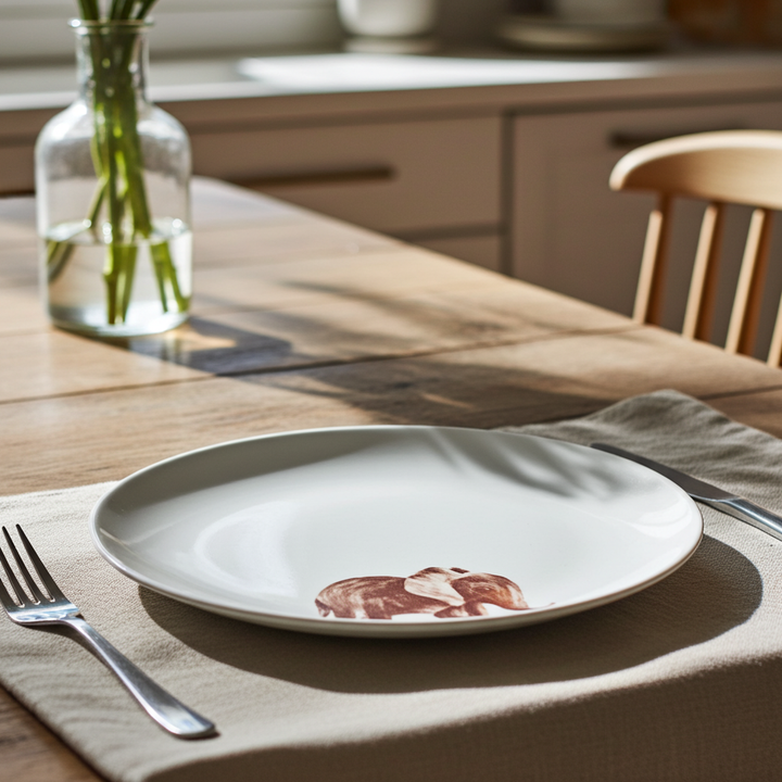 Alabama Elephant 8 " Porcelain Serving Plate