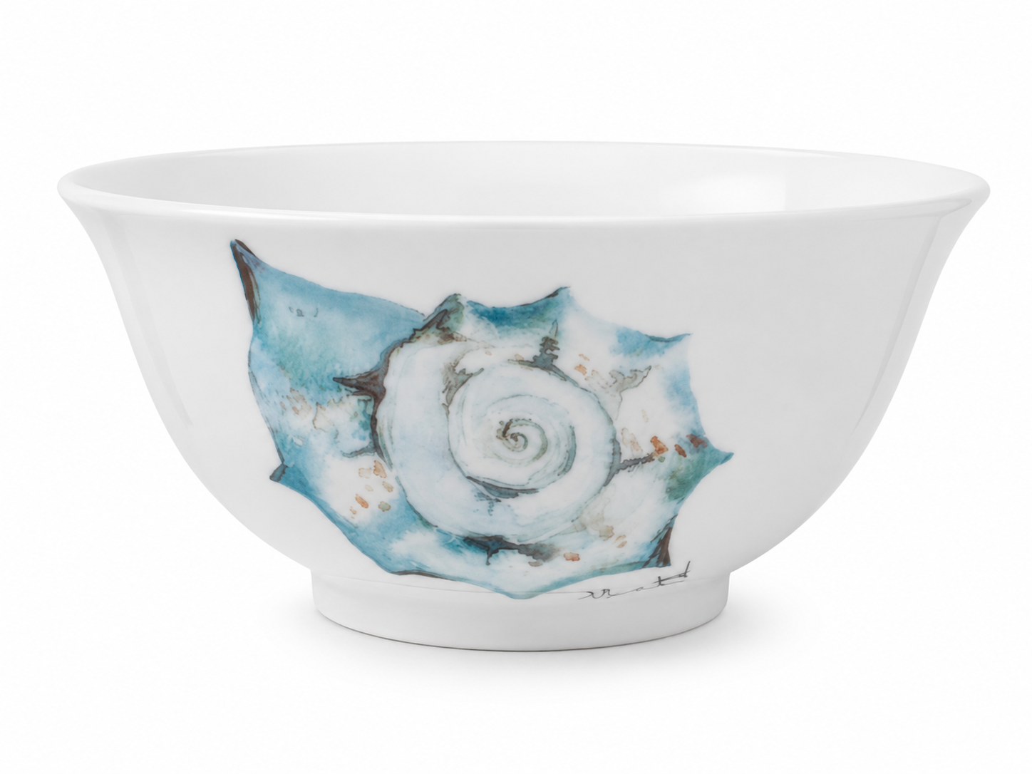 Coastal Seashell Porcelain Serving Bowl
