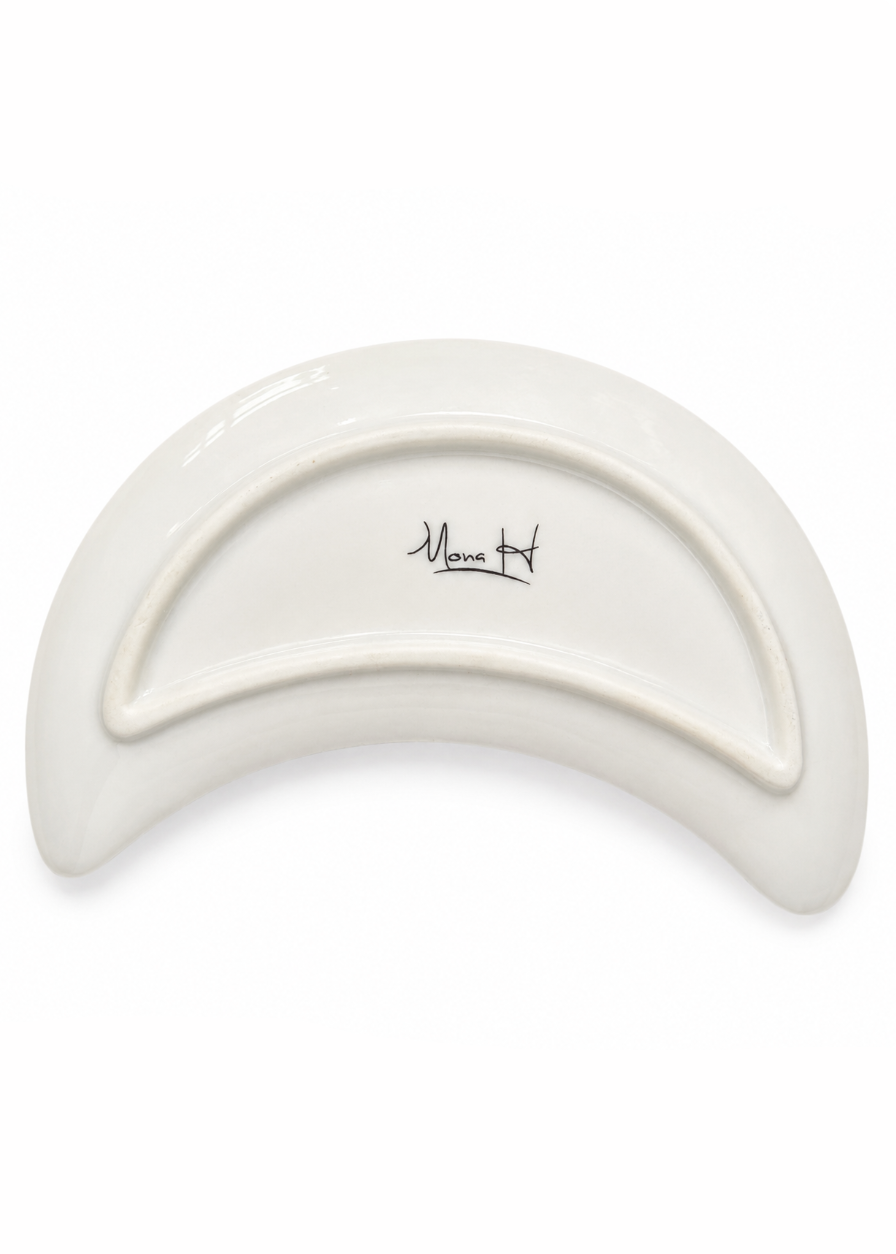 Hand-Painted Angel Wings Porcelain Ring Dish