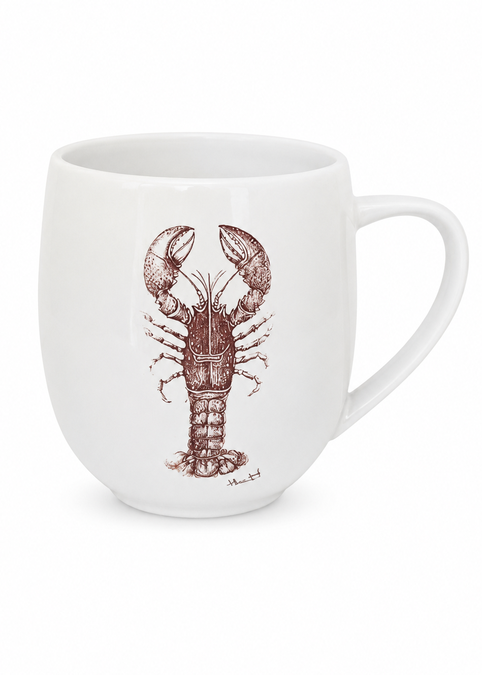 Coastal Lobster Summer Coffee and Tea Porcelain Mug