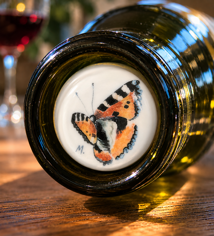Butterfly Porcelain Ceramic Wine Cork Stopper Barware