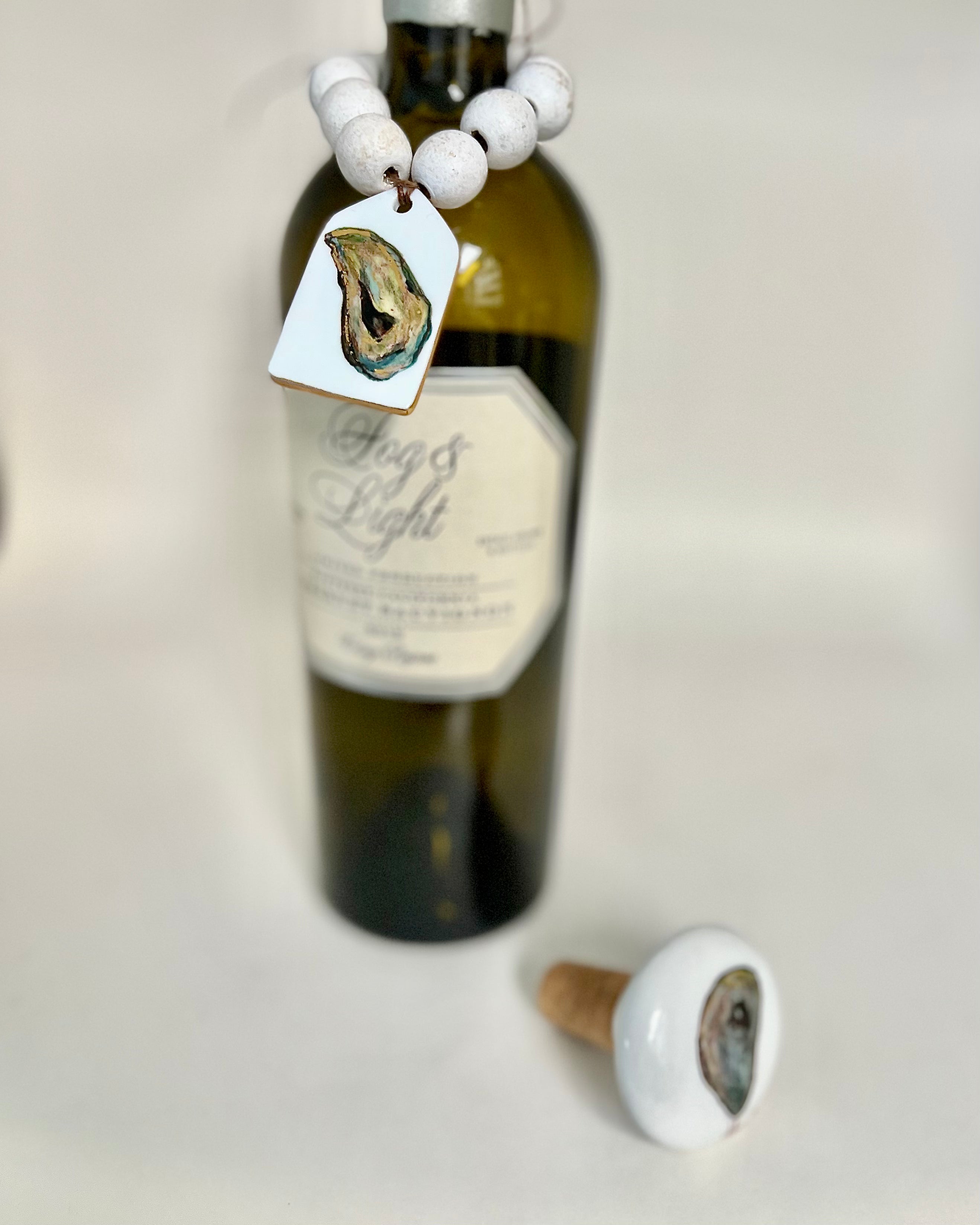 Gift your bottle with a hand painted Oyster Gift Tag