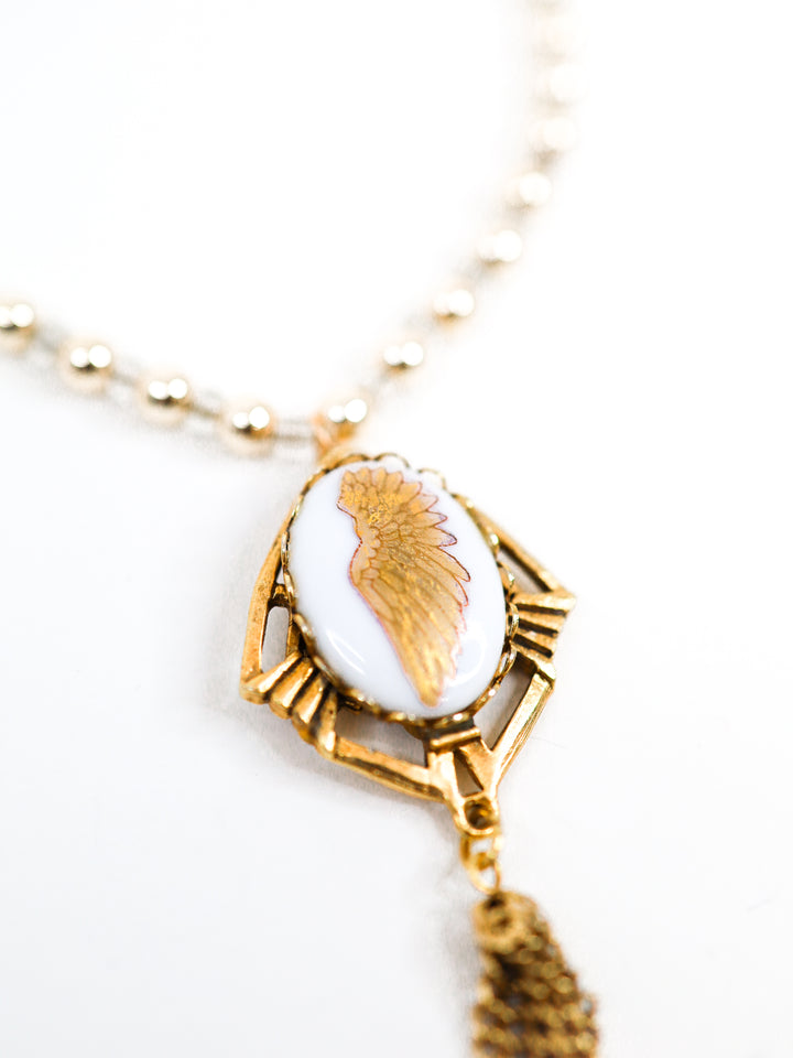 Gold Angel Wing Necklace