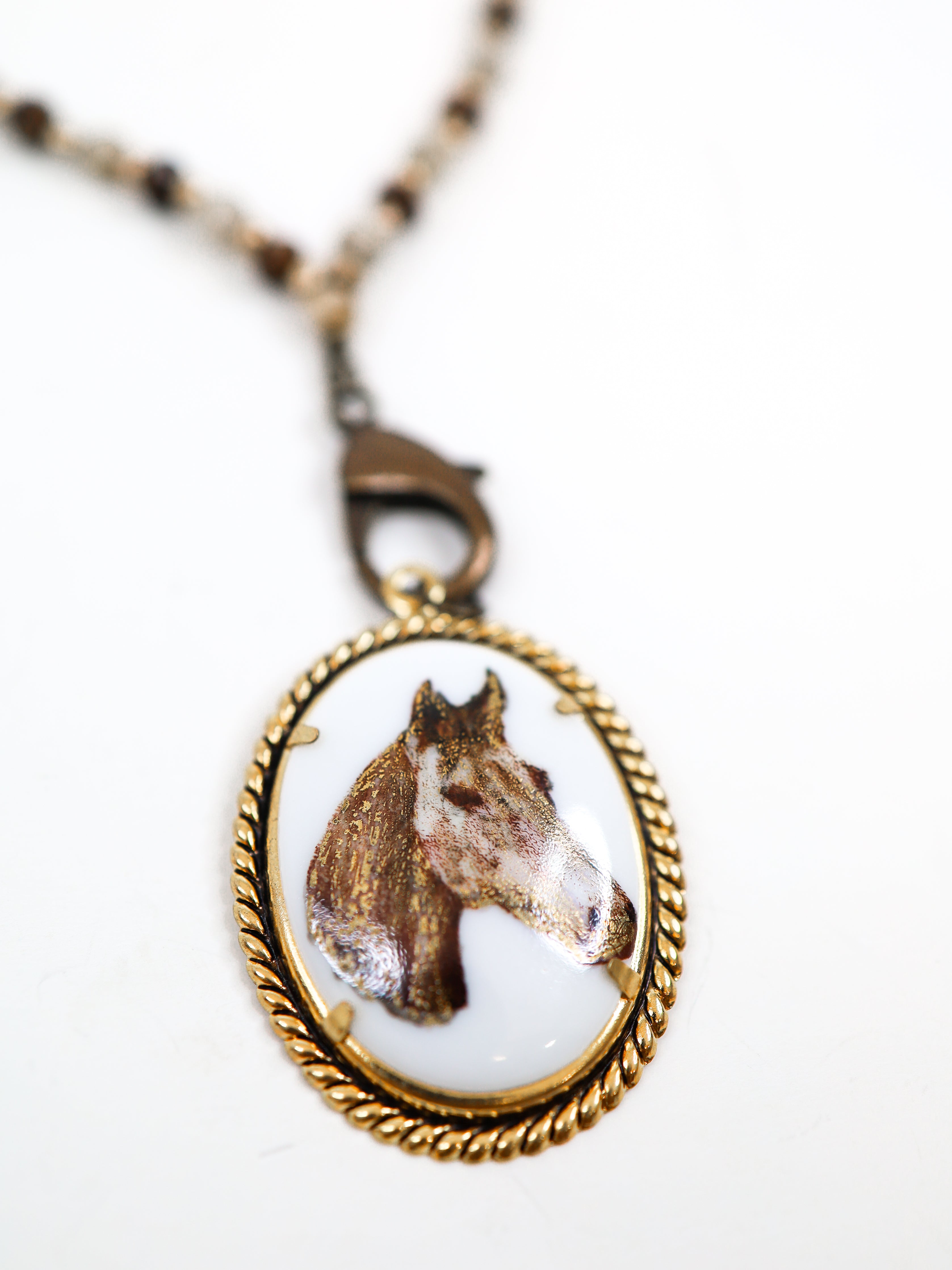 A gift for her, gift for that horse lover, Horse Head Necklace