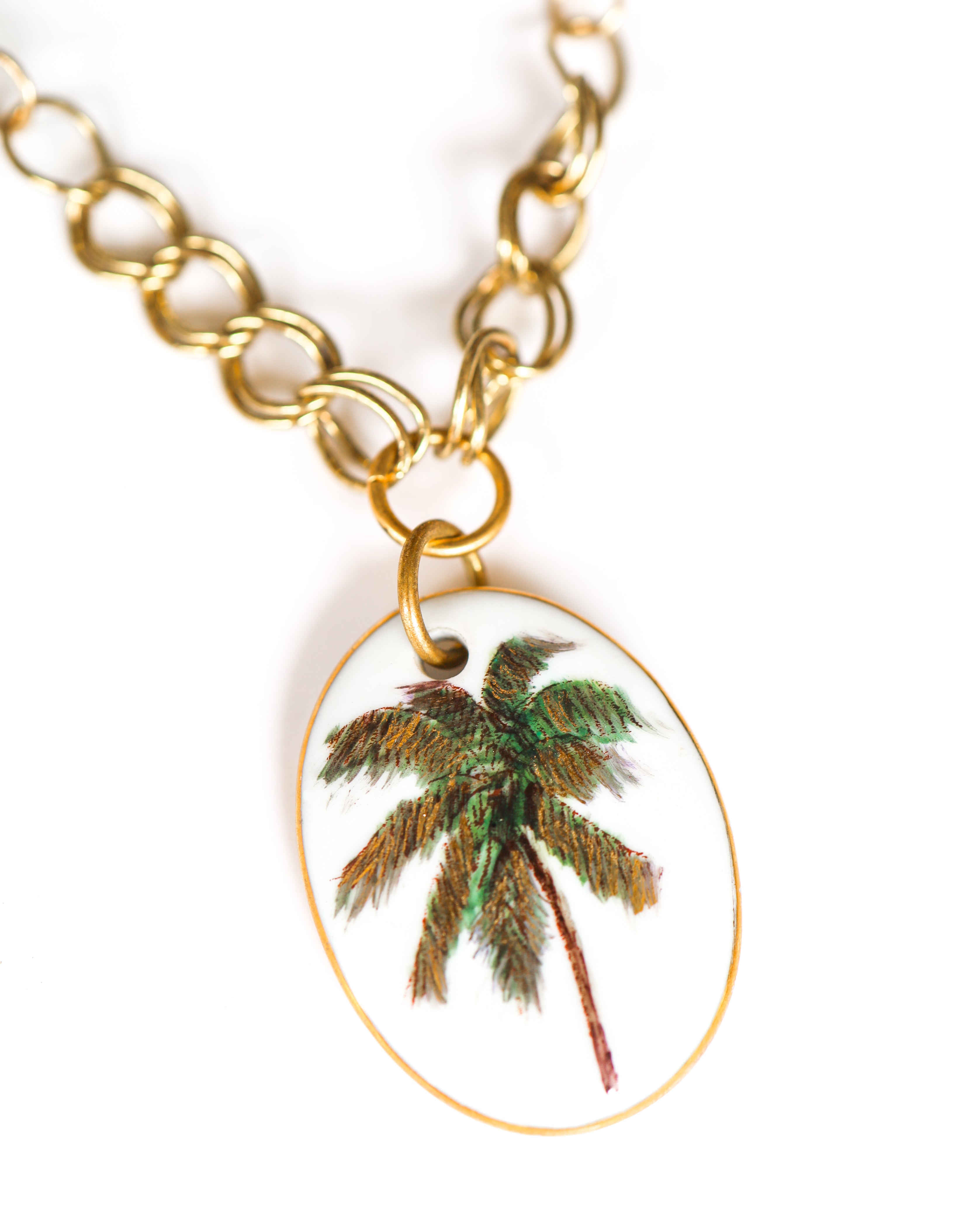 A gift for her, gift for that palm tree lover, Palm Tree Necklace