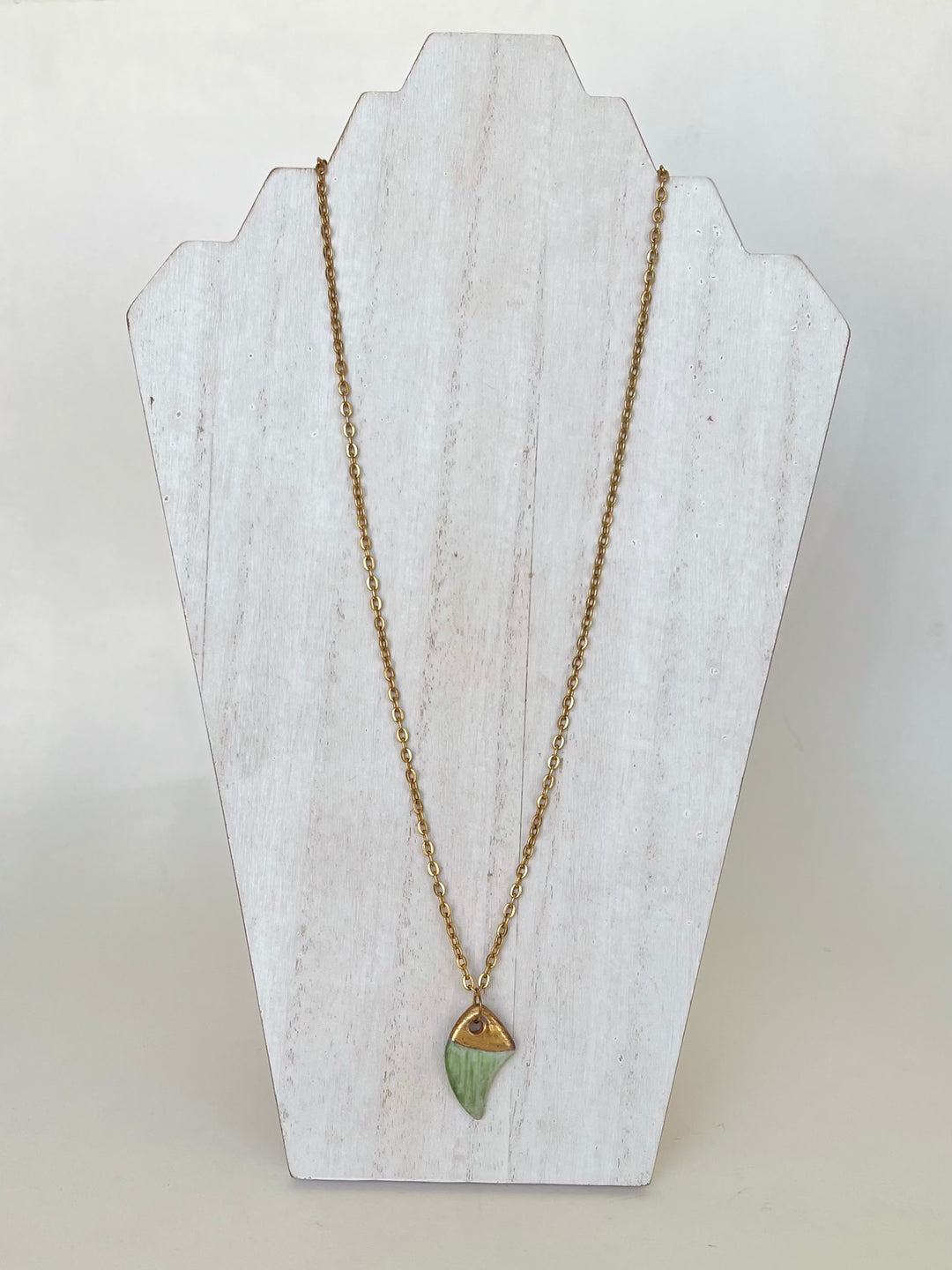 Coastal Necklace With A Porcelain Pendant