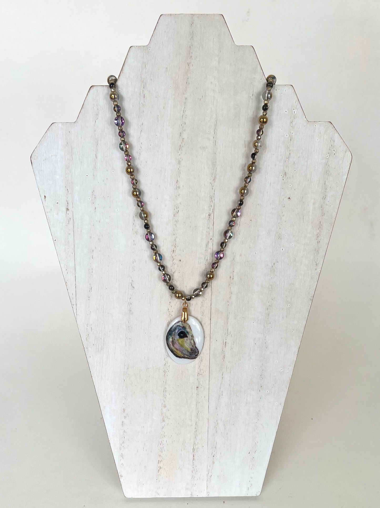 A gift for mom, Oyster Shell Necklace